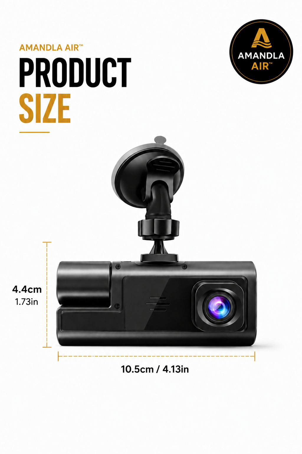 Amandla Air™ Dual Lens Dash Camera